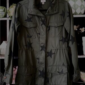 Knox Rose Green Star Utility Jacket. Good condition.Purchased it used.